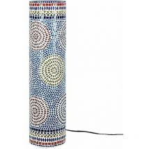 Signes Grimalt - Lampe cylindrique en verre multicolore