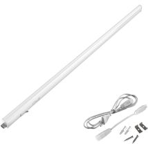 Briloner Lumière Cuisine Sous Meuble Extensible 118,7 Cm 14 W 1400 Lm 4000 K Blanc Neutre Matériel De Montage Inclus Blanc - Lampe Pour Armoire 