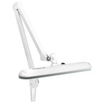 Lampe D'Atelier Led Elegante 801-s Avec Étau Standard, Blanche