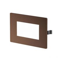 Encastré led ip54 gea led ges2132, boîtier en polycarbonate marron, aluminium classique 503