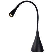 Lampe de bureau Zozy – LED intégrée – 3000K – Ajustable en hauteur – Noir – LUCIDE