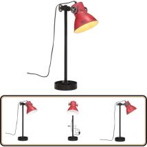 Vidaxl - Lampe de bureau 25 w rouge délavé 15x15x55 cm E27 - Lampe De Bureau - Lampadaire - Luminaire Industriel - Lumière Décorative - Lampes Rouges