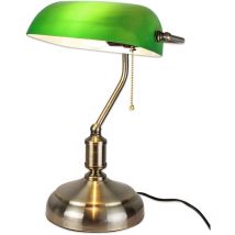 Fishtec - Lampe de Bureau Banquier avec Chaînette