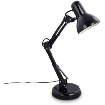 Brilo - Lampe de bureau ner leuchten pixa, 40 w, IP20, noir, métal, excl. 1x E14, ø 15,5 cm