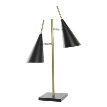 Dkd Home Decor - Lampe à poser dkd homedecor noir métal doré 25 w 220 v 38 x 16 x 64 cm
