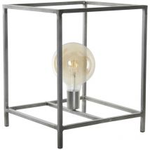 Dkd Home Decor - Lampe à poser dkd homedecor métal gris foncé (33 x 33 x 40 cm)