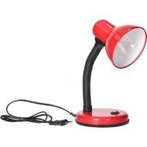 Lampe de bureau fupi 40W E27 acier + plastique rouge adviti Orno