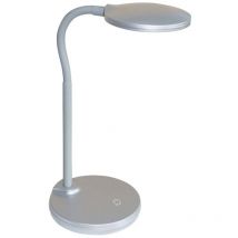 Lampe de bureau led lampe de bureau variateur 3 voies argent design couloir d'éclairage