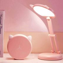 Litzee - Lampe de bureau à led , lampe de bureau pour protection des yeux, lampe de bureau pour enfants rechargeable avec 3 modes, commande tactile,