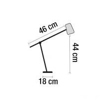 Lampe de bureau Led Vicky noir/bois