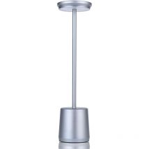 Shmshng - Lampe de bureau sans fil en métal, lampe de table led portable avec capteur tactile, lampe rechargeable en aluminium 3 couleurs, lampe de