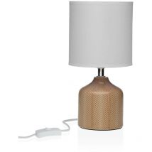 Lampe de bureau Versa Miracle Beige Céramique 14 x 28 x 10 cm