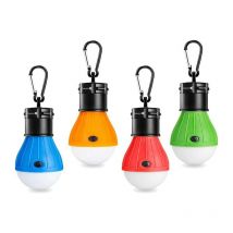 Lampe de Camping, 4pcs Lanterne de Camping led avec Crochet, Lampe de Tente de Camping Portable
