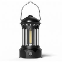 Jeffergarden cob Camping Lanterne Rétro abs Chrome Plaqué Fer Lampe De Camp Portable pour La Pêche En Plein Air