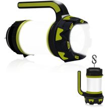 Lampe de camping LED rechargeable, lanterne de camping ultra puissante IPX5 étanche pour la pêche de nuit, la chasse, la randonnée, le garage,
