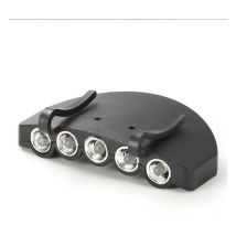 Lampe de chapeau à clip 5 led pour pêche de nuit avec batterie