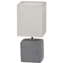 Lampe à poser ORLANDO blanc, cendre E14 40W IP20 Rabalux