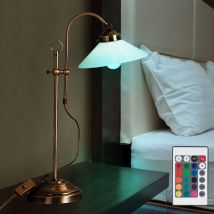 Globo Lighting - Lampe de chevet dimmable avec télécommande lampe de lecture Lampe de table led lampe de chambre réglable en hauteur, rvb changement