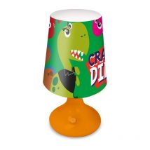 Veilleuse Crazy Dino - Dinosaure - Orange - 18 cm