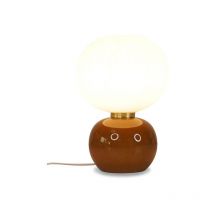 Millumine - Lampe de chevet en verre marron Adonis
