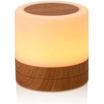 Lampe De Chevet Led À Intensité Variable - Lampe De Table Avec Lumière Blanche Chaude (mini Taille)