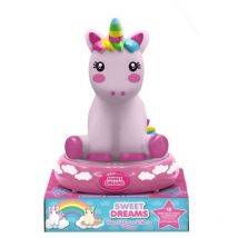 Veilleuse 3D - Sweet Dreams - Licorne - Rose - 23 cm
