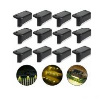 Lampe de clôture solaire étanche, lumière de pont solaire, lampe d'escalier, lampes solaires de jardin led IP65 pour clôtures d'escalier de patio