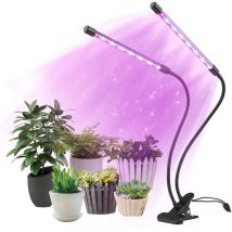 Lampada per la Crescita delle Piante da Interno 42 LED Luce per la Crescita delle Piante 10 Livelli Dimmerabile 3/9/12H Timer 3 Modalità di