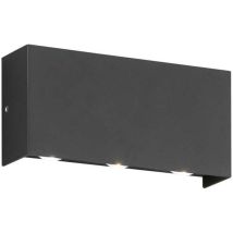 Lampe De Jardin Applique Murale Extérieur Led Métal Noir Spot Mural Ip54