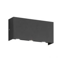 Honsel - Lampe de jardin applique murale extérieur led métal noir spot mural IP54