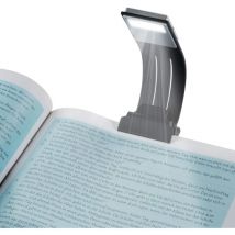 Lampe de lecture avec clip de chargement usb, 4 niveaux de luminosité réglables, lampe de lecture de nuit pliable avec clip magnétique pour livres,