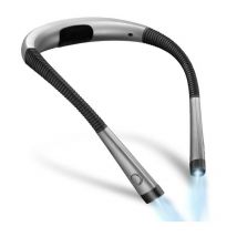 Debuns - Lampe de Lecture de Cou Rechargeable au Lit, 3 Couleurs, 6 Niveaux de Luminosité, Bras Pliables, Longue Durée de Vie, Parfaite pour la