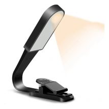 Memkey - Lampe de Lecture, Lampe Lecture Rechargeable par usb avec Capteur Tactile, Lampe Livre avec 3 Modes de Luminosité Réglables Eye-Care, Clip