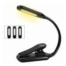 Lampe de Lecture, Rechargeable Liseuse Lampe Clip 9 led, 3 Mode Luminosité (Blanc Froid&Chaud), 360° Cou Flexible, lampe de lecture pour lire au lit,