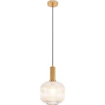 Privatefloor - Lampe de plafond vintage - Suspension en cristal - Amelia Beige