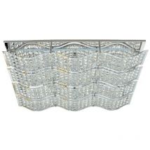 Epikasa - Plafonnier Spindle, Métal, Acrylique, Chrome, 61x45x10 cm