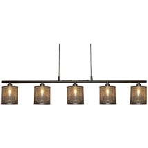 Sampa - Lampe De Plafond Suspendu Design Industriel Plafonnier Métal Noir Compatibles Led G9