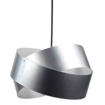 Lampe de plafond suspension déco métal argenté E27 compatible led