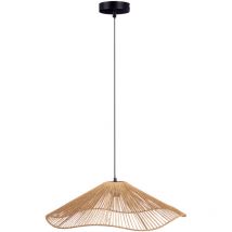 Lampe de plafond VELTO abat-jour tressé, 55 cm