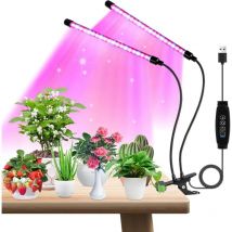 Lampe de Plante, led Lampe Horticole avec 3 Modes d'éclairage, Lampe Plante Intérieur Croissance Réglable à 360° pour Fleurs et Plantes