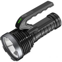 Lampe de poche de camping, rechargeable par usb, lumière forte, avec éclairage latéral cob doux, lampe de poche d'extérieur en plastique, cadeau pour