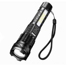 Lampe de poche LED tactique, lampe de poche Economicalk, lampe de poche tactiquemis à jourLampes de poche LED à haute luminosité Ipx4, rechargeables