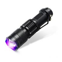 Lampe de poche lumière violette 365 pour test de fluorescence de masque de lampe de détection d'agent fluorescent