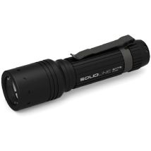Lampe torche – 502214 – Lampe portable 1000 lumens – Alimentation électrique, Flux lumineux, Longueur, Puissance de l'éclairage, Largeur – Solidline