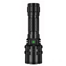 Hyy Ar - Lampe de poche tactique led rechargeable par usb, 5 modes avec batterie au lithium