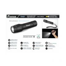 Favour - Lampe de poche tactique rechargeable avec led blanche cree 1030lumens T1417 T1417