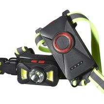 Rapanda - Lampe de poitrine led avec sangles réfléchissantes, 3 modes, rechargeable par usb, étanche, rétroéclairage pour coureurs, jogging, marche,