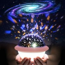 Lampe de Projection, Projecteur Lampe Enfant Océan et Univers led Veilleuse Enfant Luminosité Ajustable, 6 Couleur Modes Veilleuse Bébé Étoiles, pour