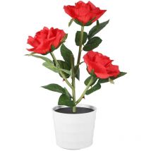Lampe de rose artificielle à 3 led, lampe de simulation solaire, lampe de fleur, bonsaï, décoration de la maison