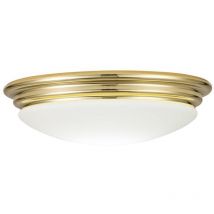 Elstead Brompton Plafonnier Décoratif Encastré Laiton Poli, IP44